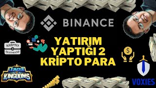 Binance ın yatırım yaptığı 2 kripto para  LOKA ve VOXEL [upl. by Annahtur]