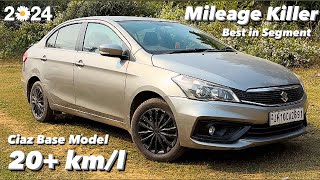 Maruti Suzuki Ciaz Delta Base Model Review in HINDI  Best In Mileage  2023 Manual  Driving Video [upl. by Handal]