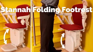 Stairlift Footrest Folding  Easy to Use Footrest for Stairlifts [upl. by Skiest]