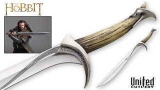 Orcrist Sword of Thorin Oakenshield from The Hobbit United Cutlery Replica [upl. by Attegroeg]