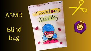 Blind bag paper🤑 Miraculous ladybug blind bag 🐞 ASMR  Unboxing [upl. by Ydnahs623]