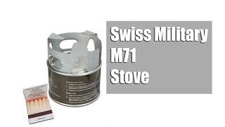 Swiss M71 Stove  Military Surplus Preview amp Field Test [upl. by Anitsua]