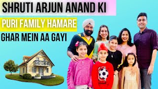 Shruti Arjun Anand Ki Family Hamare Ghar Aayi  RS 1313 VLOGS  Ramneek Singh 1313  Anaysa [upl. by Enaasiali]