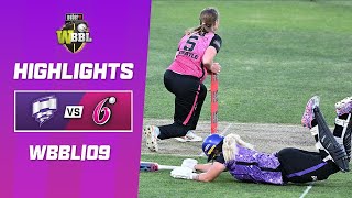 Hobart Hurricanes v Sydney Sixers  WBBL09 [upl. by Elleoj529]