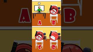 How Much Upside Down from Chair  A vs B vs C vs D  Baldis New Vase 🤨 shorts baldi [upl. by Garner]