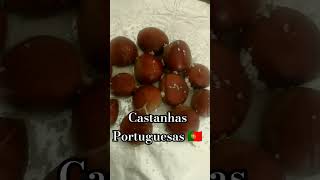 Castanhas Portuguesas Assadas 🇵🇹♥️ food portugaltourism [upl. by Schroder529]