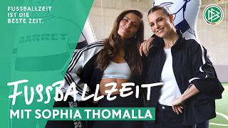 quotBin ganz großer Fan von Derbysquot  FUSSBALLZEIT mit Sophia Thomalla [upl. by Fax]