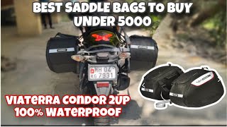 Viaterra Condor 2UP  Bought New Saddle Bag For Dream Ride  100 Waterproof Saddel Bag [upl. by Langsdon]