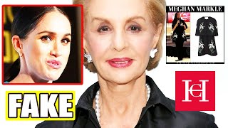 IRONIC Carolina Herrera Humiliated Meg By Posting Pic Meg Using Brands Fake Cape Coat On IG Story [upl. by Asaert321]