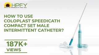 How to use Coloplast SpeediCath Compact Set Male Intermittent Catheter [upl. by Ver]