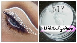 DIY Waterproof White Eyeliner 3 Ingredients Make Your Own Natural Eyeliner [upl. by Eidde439]