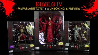 McFarlane ™ Diablo IV ™ 6 x Figuren Unboxing amp Preview  Vorschau  Neuheiten  News [upl. by Elleinwad]