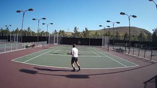 Easy to overhit that shot  Age 47  USTA 50 Tennis [upl. by Balcke]