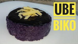 Ube Biko  How to make Ube Biko  Kakanin Pinoy Food [upl. by Missy562]