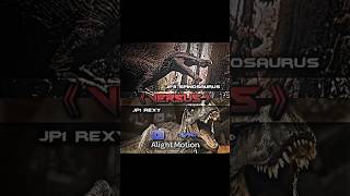 JP3 Spinosaurus VS JP1 Rexy shorts trending edit jurassicworld paleontology paleo [upl. by Eissim]