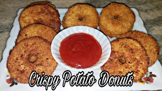 Crispy Potato DonutsAloo ky DonutsRamzan SpecialAloo SnacksRecipe by Luxuries Cooking [upl. by Modnarb]