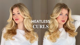 BIG Heatless Curls Tutorial [upl. by Eldoree]