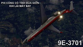 PHI CÔNG CỐ TÌNH ĐÙA GIỠN KHI ĐANG LÁI MÁY BAY  PINNACLE AIRLINES 3701 [upl. by Stav882]