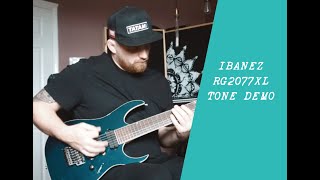 Ibanez Prestige 7 string RG2077xl pt2 Lundgren M7 Demo  early mods Ibanez prestige review [upl. by Naffets]