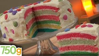 Recette du Rainbow Cake  750g [upl. by Cirted]