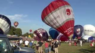 HD1080p50 Mass Ascent PM  Bristol International Balloon Fiesta 2014 [upl. by Aleehs482]