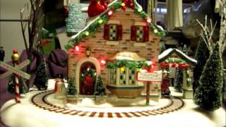 Department 56 Christmas Lane Series quotSantas Wonderland Housequot [upl. by Clareta840]