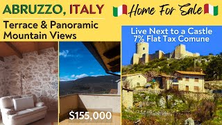 Beautiful ITALIAN HOME for SALE in Abruzzo with Castle View  Italian Property [upl. by Ambrosane]