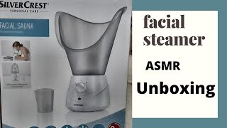 SILVER CREST FACIAL SAUNA SGS 100 B1  UNBOXING ASMR [upl. by Bolton]