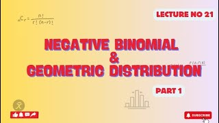 Negative binomial amp geometric distribution  part 1  lecture 21  Walpole and Mayer t9h Edition [upl. by Mossman]