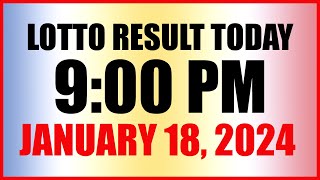 Lotto Result Today 9pm Draw January 18 2024 Swertres Ez2 Pcso [upl. by Merce915]