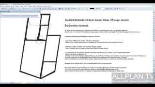 ALLPLANTV Quicktipps Allplan 2013  Erstellen Grundriss Autowand 2013 [upl. by Ettevol238]