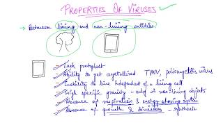 Properties of Virus  NEET  Class 11  One Stop Biology [upl. by Iaria497]