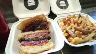 BLEECKER STREET BURGER  Bleeker Black  Best in London  Street Food [upl. by Ahsar]