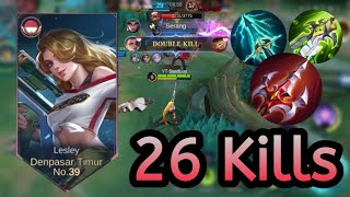 Lesley Marksman OP 2024 One Hit Damage Top 1 Global Lesley [upl. by Hilda488]