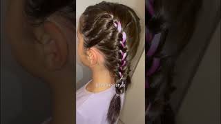 Tresse avec rajout fyp hair tutorial fypシ tresses saçörgüsü [upl. by Obara]