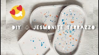 DIY  Tutorial  Jesmonite Terrazzo Tray [upl. by Anisamot]