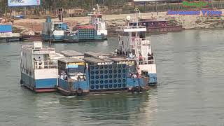 Aricha Ferry Ghat in Bangladesh Paturia Ferry Terminal Ferry Terminals [upl. by Ilzel413]