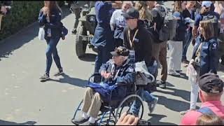 80th DDay  Vétérans américains à Colleville sur Mer [upl. by Norrad]