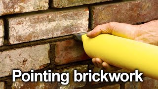 Pointing brickwork accurately amp quickly without mess or waste [upl. by Aisinoid767]