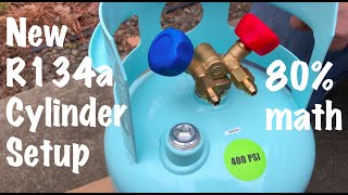 New R134a Refrigerant Recovery Cylinder 30 Lb Unboxing and Setup for First Use Mastercool 64010 [upl. by Denn]