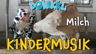 ♫ Kinderlied ♫ Milch ♫ DONIKKL Kinderlieder ♫ Singen Tanzen Bewegen [upl. by Yaf7]