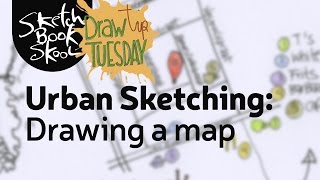 Urban Sketching Draw A Map [upl. by Ignaz]