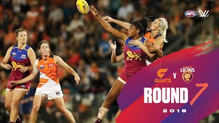 2018 AFLW R7  Lions qualify for secondstraight GF [upl. by Ssur]