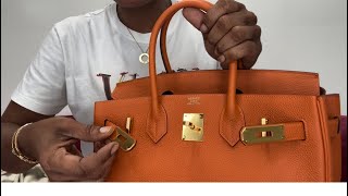 Top Quality HERMES BIRKIN Bag Review  Italian Leather [upl. by Callida216]