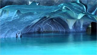 CUEVAS DE MARMOL EN LA PATAGONIA IMPRESIONANTE Lago Buenos Aires o Lago General Carrera [upl. by Ahsatsana6]