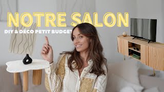 Notre salon  DIY déco amp astuces petit budget 🔨🤑 [upl. by Atiker]