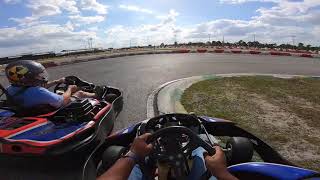 ORLANDO KART CENTER  45 MPH GOKART CRASH [upl. by Anestassia65]