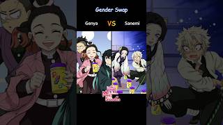 GENDER SWAP♀️🔁♂️ Genya VS Sanemi  KimetsuNoYaiba 性別交換 DemonSlayer [upl. by Olney492]