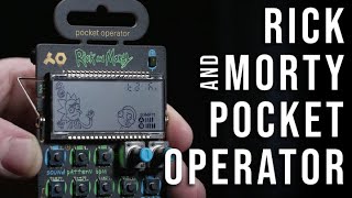 PO137 Rick and Morty Pocket Operator from teenage engineering Limited Edition  First Look [upl. by Eniwtna]