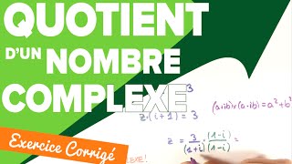 Les nombres complexes Ex Bac  Terminale  Maths expertes [upl. by Doloritas]